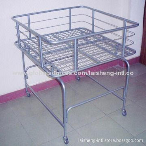 Dump Wire Bin with Four Casters and Powder-coated Surface Finish, Measures 900 x 900 x 950mm